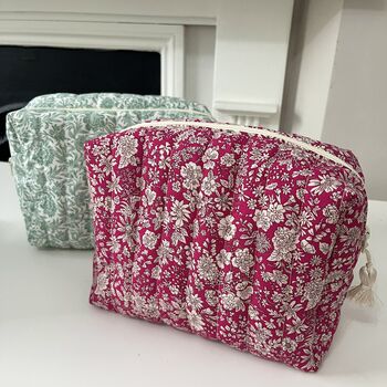 Liberty Quilted Cosmetics And Toiletry Bag, 3 of 6