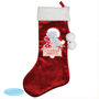 Personalised Tiny Tatty Teddy 'My 1st Christmas' Luxury Red Stocking, thumbnail 3 of 3