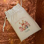 Personalised Cotton Teddy Christmas Gift Bag, thumbnail 3 of 3