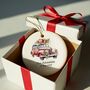 Personalised Wedding Car Ceramic Heart, thumbnail 1 of 9