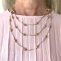 Beaded Three Strand Statement Necklace, thumbnail 4 of 8