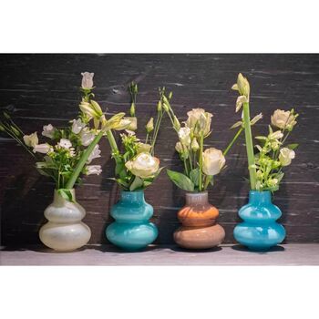 Skrzyszow Glass Vase Small Ochre, 4 of 5