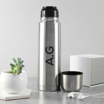 Personalised Stainless Steel Thermos Flask, 4 of 8