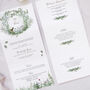 Wildflower Concertina Wedding Invitation, thumbnail 2 of 6