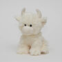 Highland Cow Toy Trio, Brown, Cream And Rainbow Set, thumbnail 4 of 7