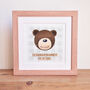 Hand Painted Wooden Bear Print New Baby Or Christening Gift, thumbnail 4 of 7