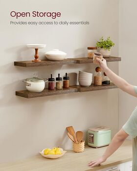 Set Of Four Floating Wall Shelves, 3 of 6