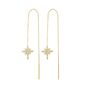Northernstar Starbust Sterling Silver Drop Earring Pair, thumbnail 5 of 6