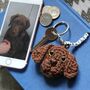 Personalised 'Best Dog Dad' Keyring Of Your Dog, thumbnail 2 of 6