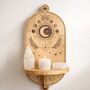Hand Carved Wood Moon Cycle Shelf, thumbnail 1 of 3