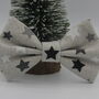 Silver Glitter Star Dog Bow Tie, thumbnail 2 of 4
