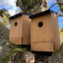 Set Of Four Traditional Wooden Bird Nest Boxes, thumbnail 5 of 6