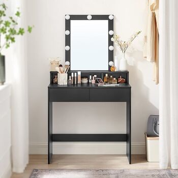 Dressing Table With LED Lights Modern Vanity Table, 2 of 12