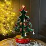 Revolving Tree Musical Box Christmas Decoration, thumbnail 1 of 3