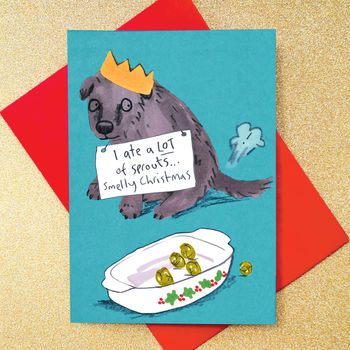 Sorry Dog Christmas Cards Pack Of Eight Cards, 4 of 9