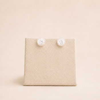 Sterling Silver Hammered Ball Stud Earrings, 3 of 9
