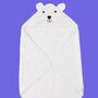 Baby Beach Bath Towel Hooded Cotton Baby Shower Gift, thumbnail 6 of 10