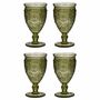 Set Of Four Palmas Green Wine Goblets, thumbnail 2 of 5