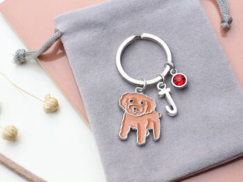 Personalised Cockapoo Keyring Miniature Poodle, Cavapoo, 3 of 12