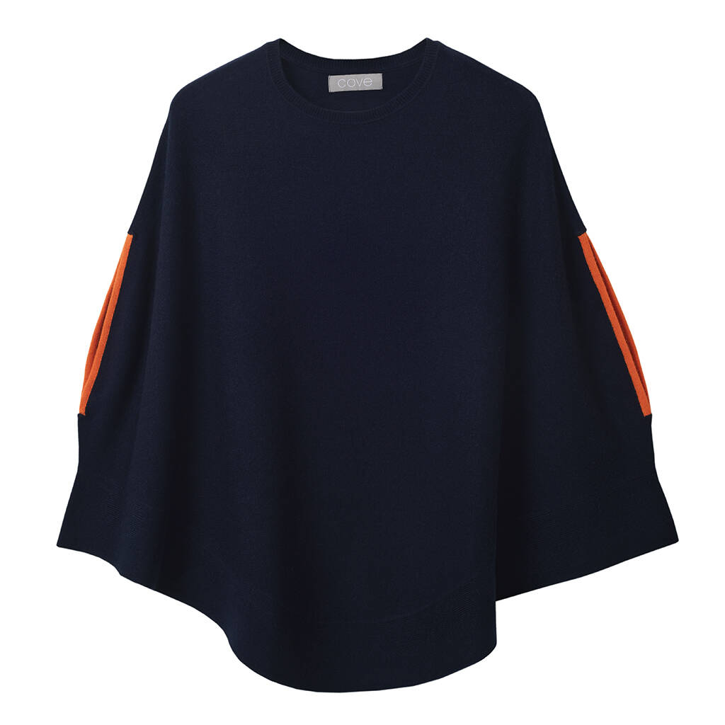 florence cashmere neon swing poncho by cove | notonthehighstreet.com