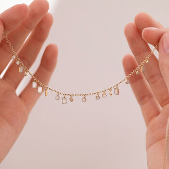 Custom Morse Code Mother Of Pearl Necklace, 5 of 11