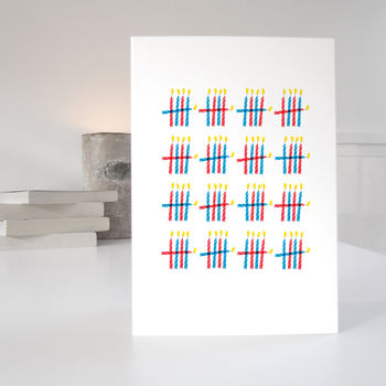 80th Birthday Card With 80 Candles Design, 2 of 4