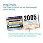 Personalised 20th Birthday Gift Mug Of Music 2005, thumbnail 5 of 6