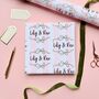 Personalised Striped Wedding Paper, thumbnail 2 of 4