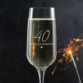 Personalised Champagne Flute 21st Birthday Gift For Daughter, 8 of 10