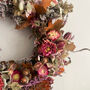Autumn Dried Flower Wreath 'Bronte', thumbnail 7 of 12