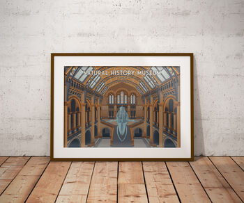 Natural History Museum London Travel Poster Art Print, 6 of 8