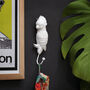 Cockatoo Wall Hooks Gold And White, thumbnail 6 of 8