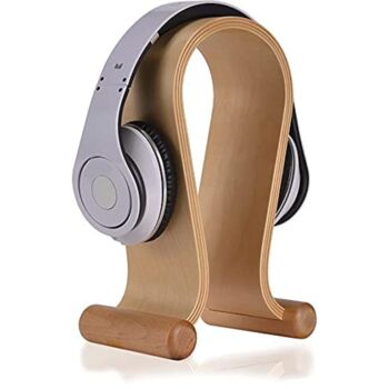Headsets Stand Wooden Desktop Headphone Hanger, 3 of 4
