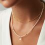 Seed Pearl Letter Necklace 18ct Gold Vermeil Plating, thumbnail 1 of 7