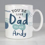 Personalised Like A Dad To Me Step Dad Mug, thumbnail 1 of 4