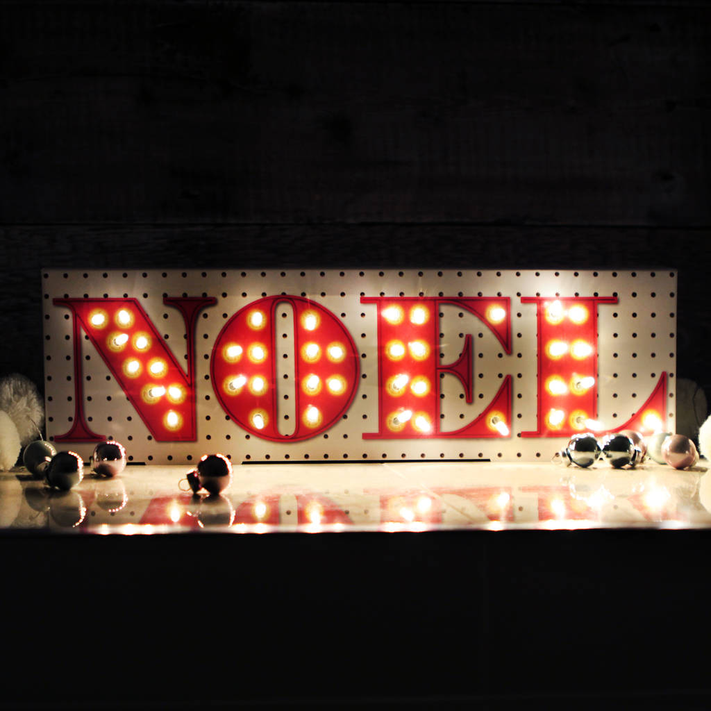 Christmas Led Noel Light Decoration By Postbox Party