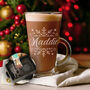 Snowflake Christmas Hot Chocolate Glass Mug And Gift Box, thumbnail 1 of 5