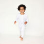 White Sleepsuit With Zip Ribbed Cotton 0 Three Y Old, thumbnail 2 of 6