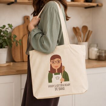 Personalised Baker Tote Bag, 4 of 11