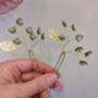 Emerald Green Bridal Hair Pin, thumbnail 2 of 12