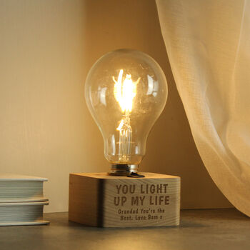 You Light Up My Life Light Bulb Decoration Gift, 5 of 5