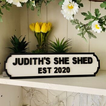 Personalised New Home Wooden Double Road Sign House, 5 of 12
