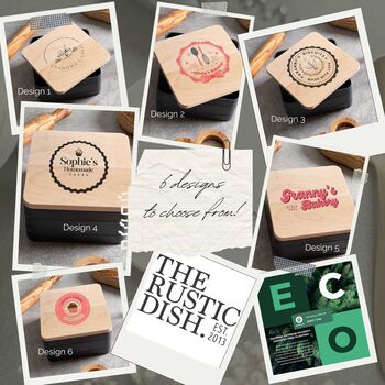 Personalised Cake Tin With Wooden Lid, 2 of 7