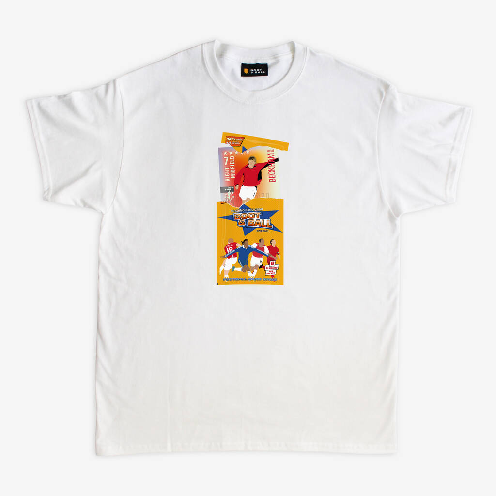 David Beckham Trading Card T Shirt By Jack's Posters