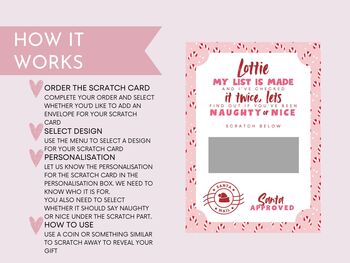 Personalised Naughty Or Nice Christmas Scratch Card, 4 of 4
