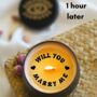 Will You Marry Me Proposal Secret Message Candle, thumbnail 5 of 5