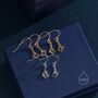 Giraffe Drop Hook Earrings In Sterling Silver, thumbnail 3 of 11