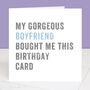 Personalised From Your Boyfriend Birthday Card, thumbnail 1 of 4