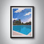Brockwell Park London Travel Poster Art Print, thumbnail 1 of 8