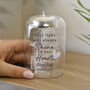 Personalised Memorial Feather Tealight Holder, thumbnail 2 of 5